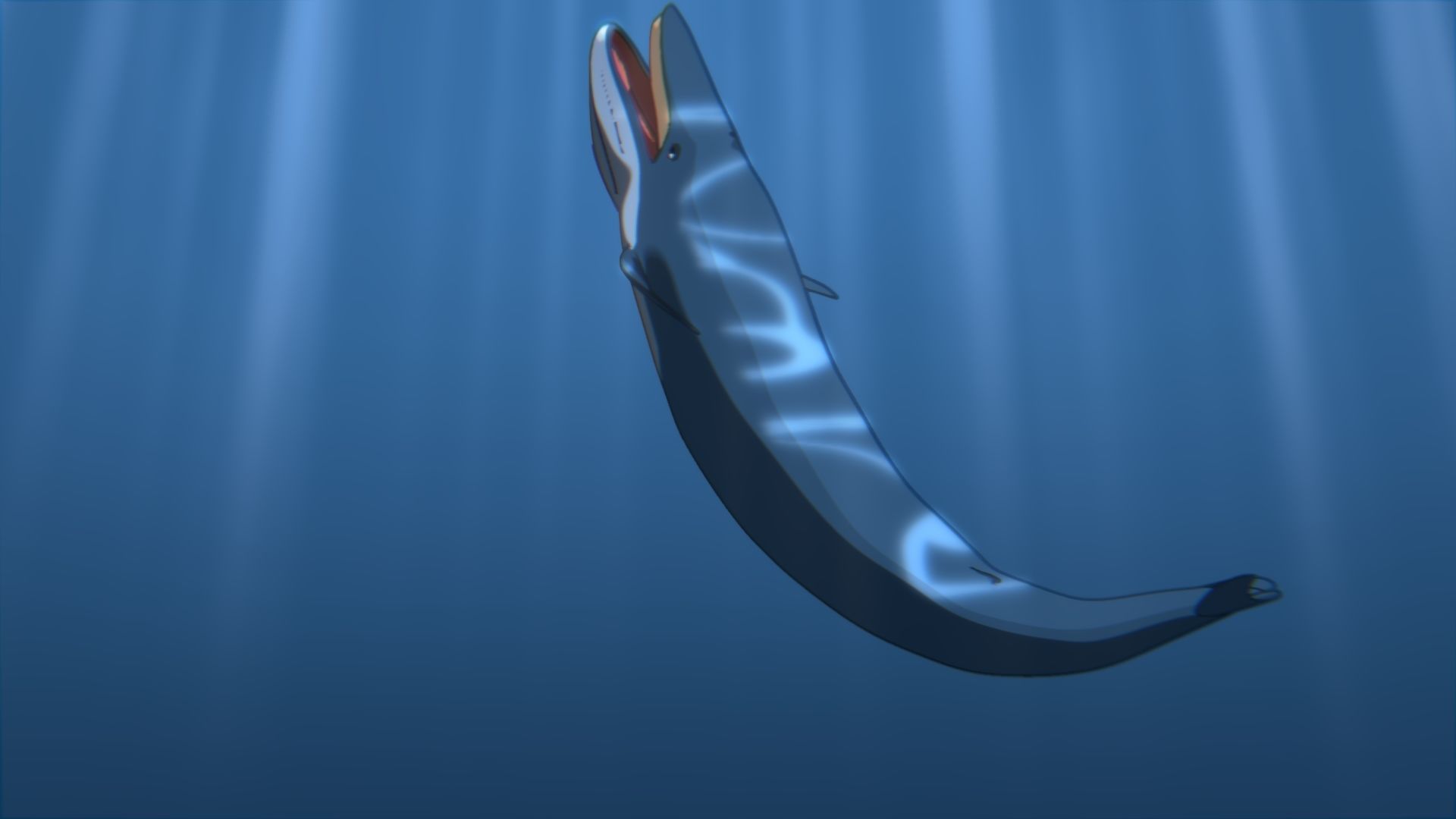 For Anime - Simple Blue Whale 3D model_12