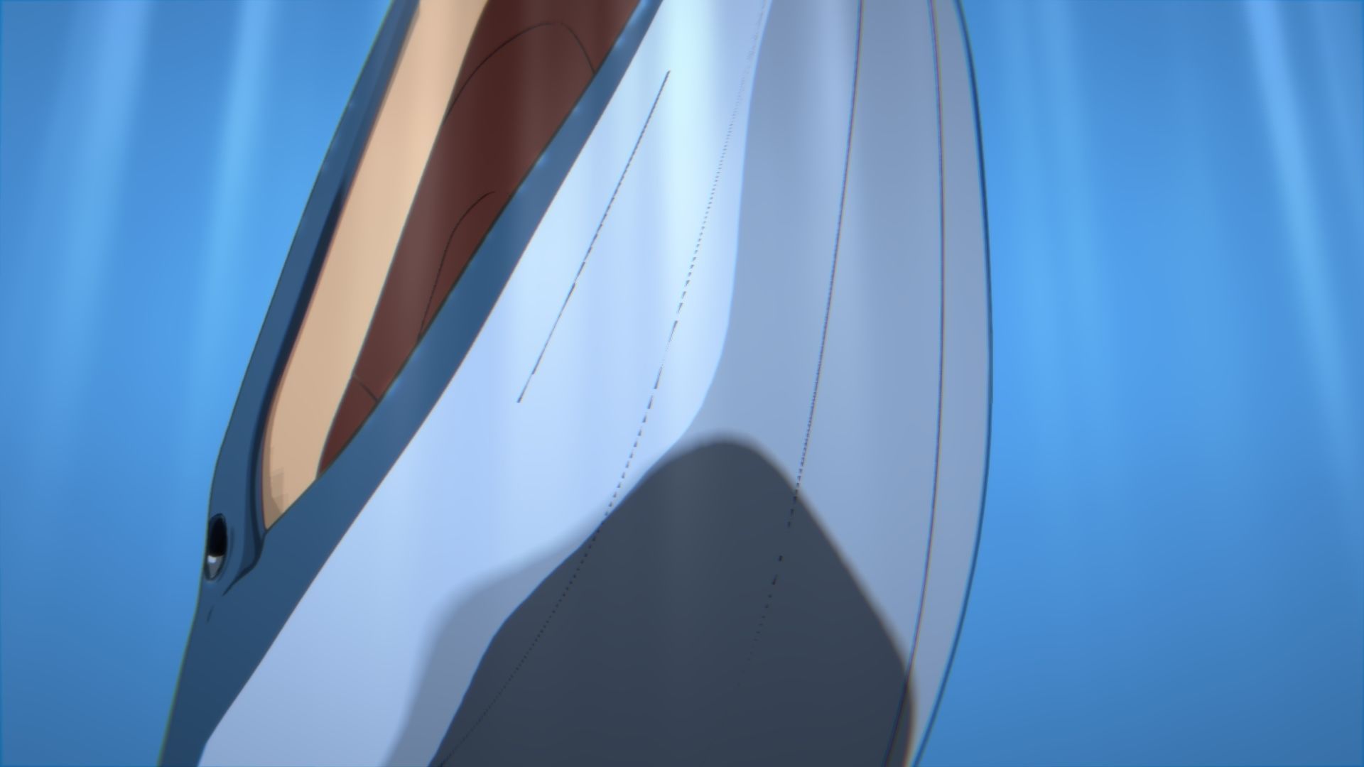 For Anime - Simple Blue Whale 3D model_8