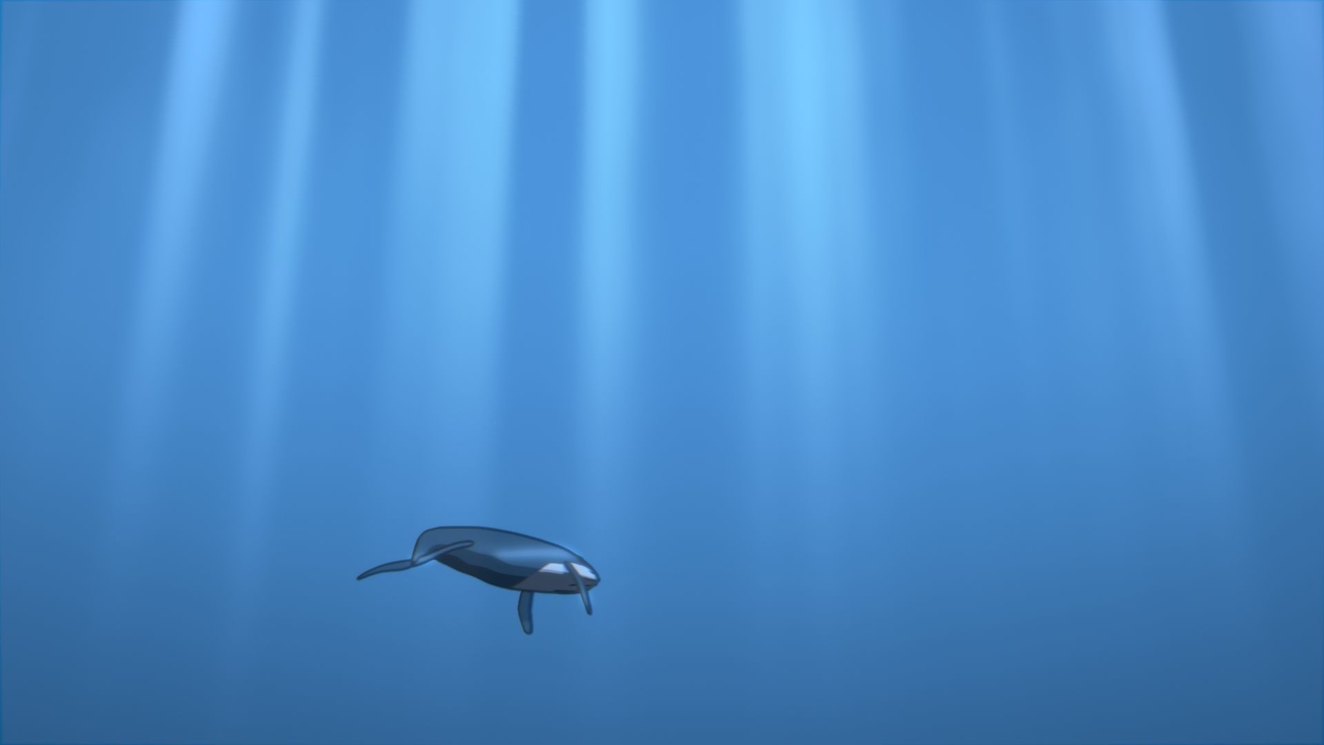 For Anime - Simple Blue Whale 3D model_45