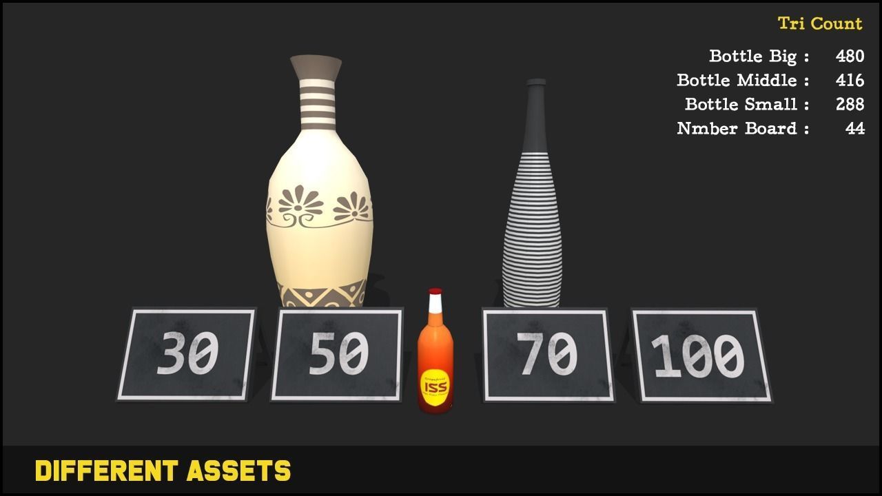 Shooting Target Assets Mega Bundle Low-poly 3D model_4