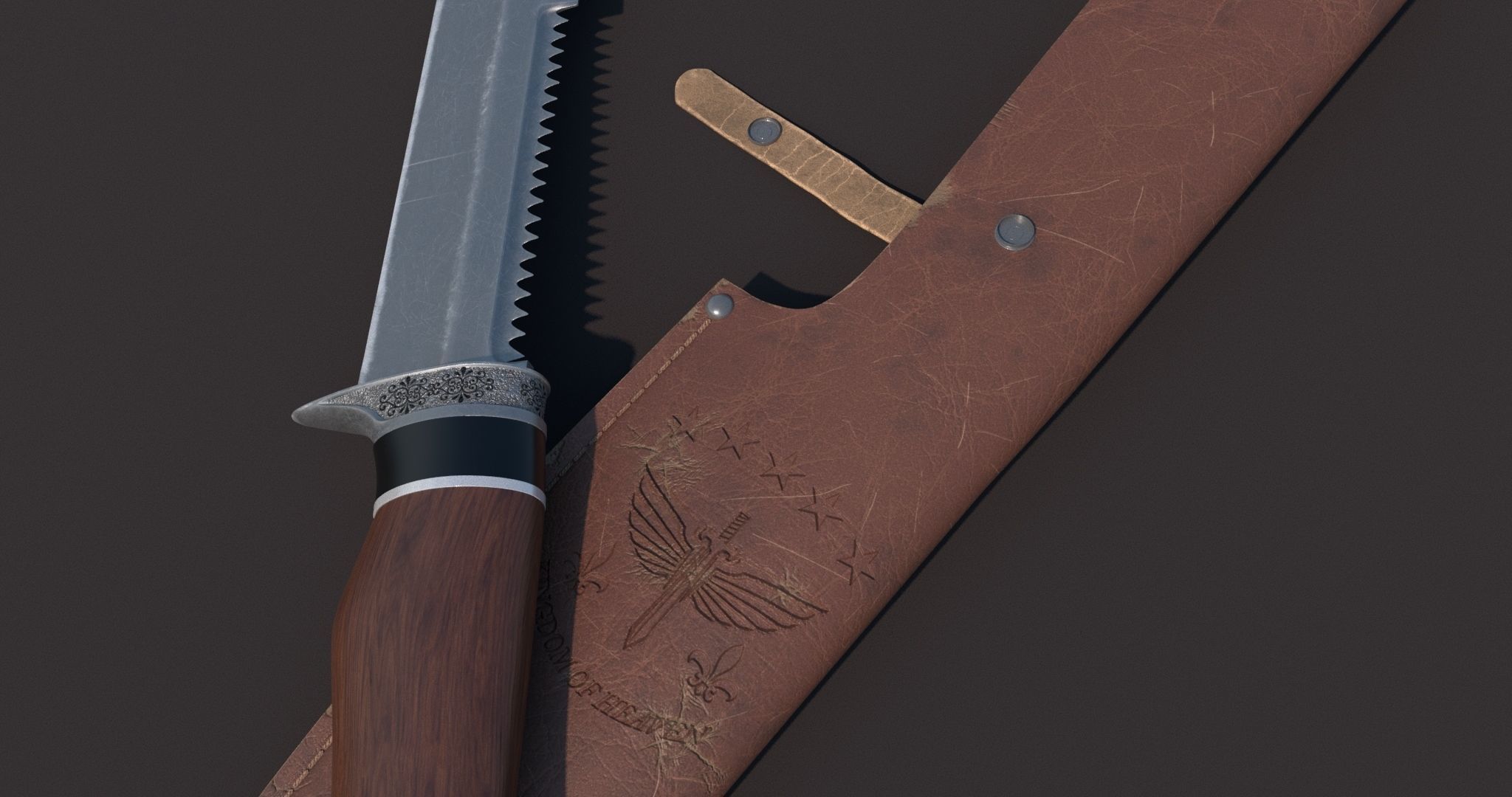 Knife 3D model_4