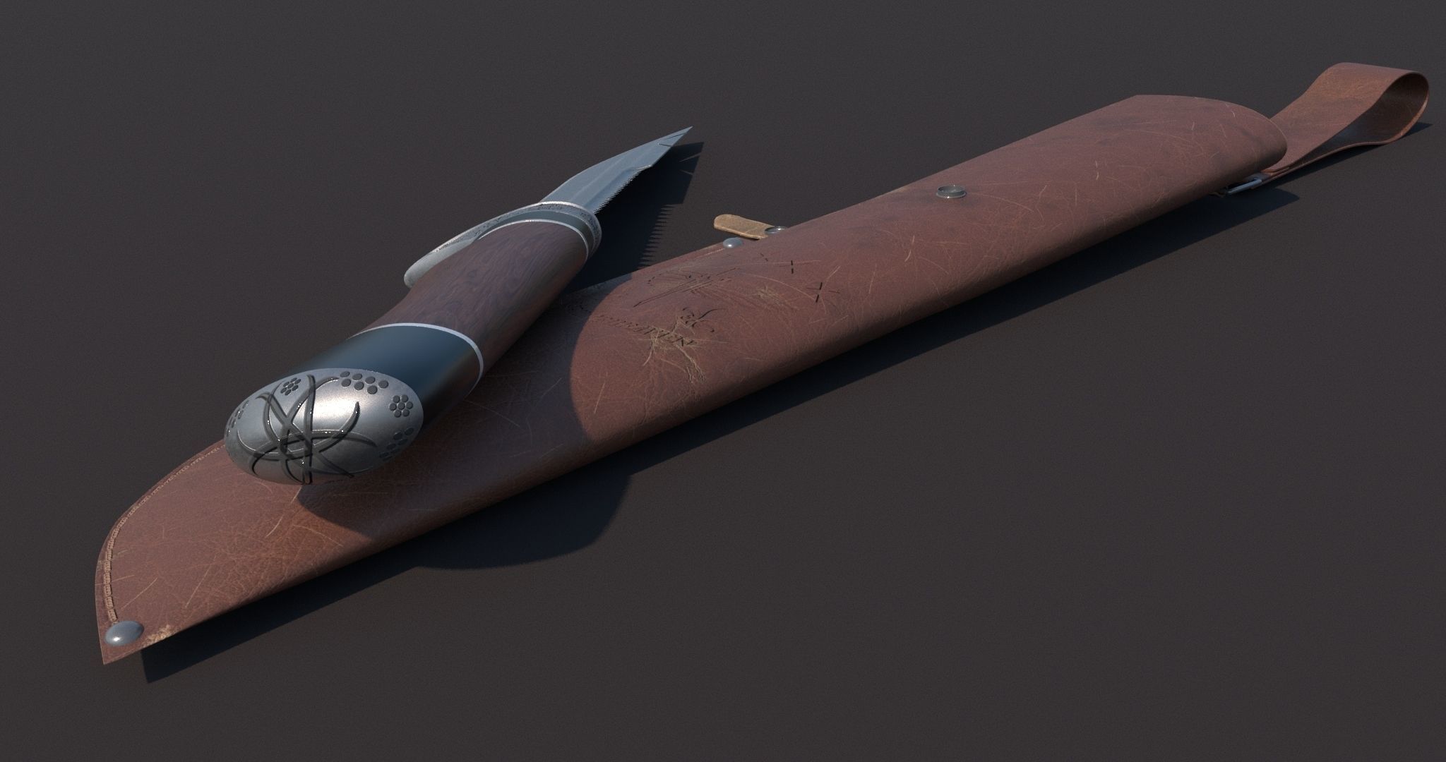 Knife 3D model_2