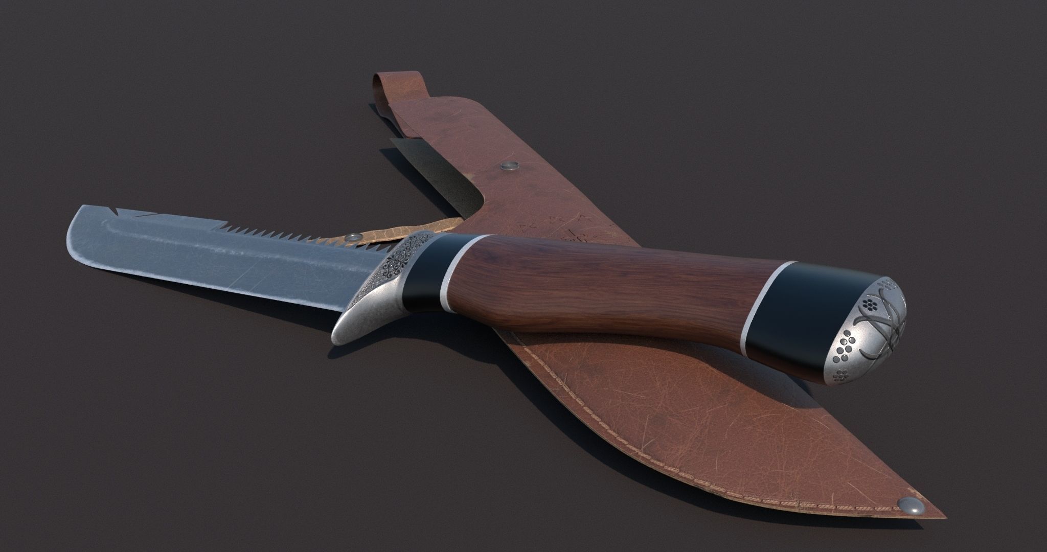 Knife 3D model_1
