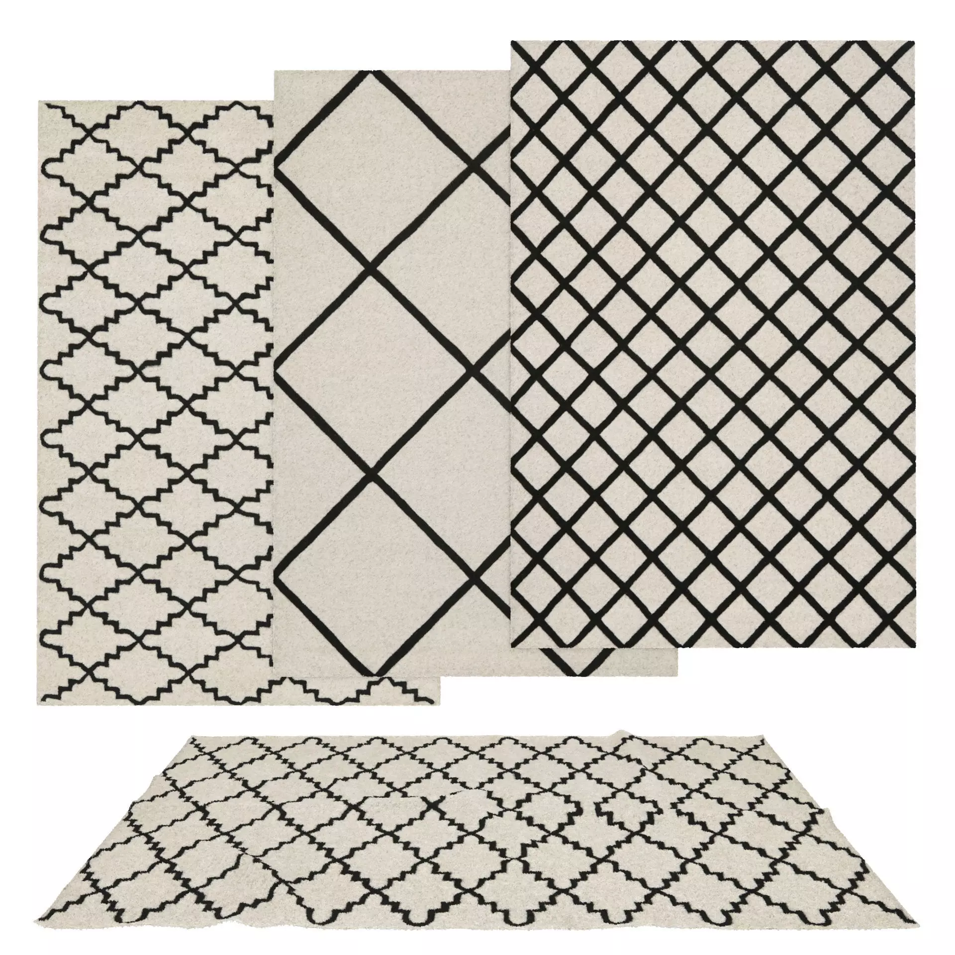Rugs No 555 Low-poly 3D model_0