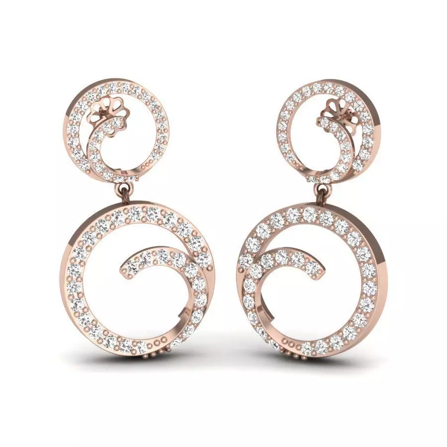 Women Earrings 3D print model