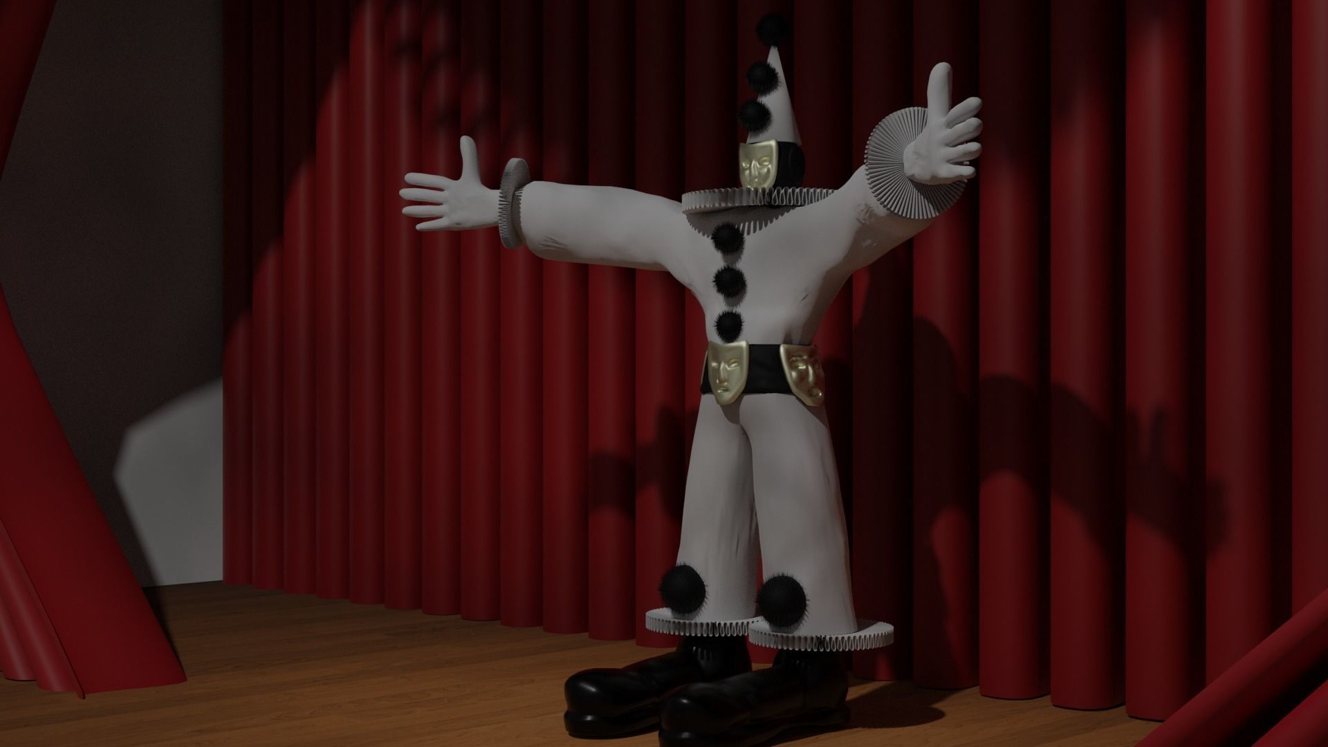 Faceless man 3D model_2