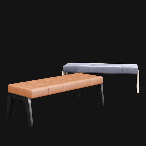 bed bench 9 3D model