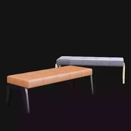 bed bench 9 3D model