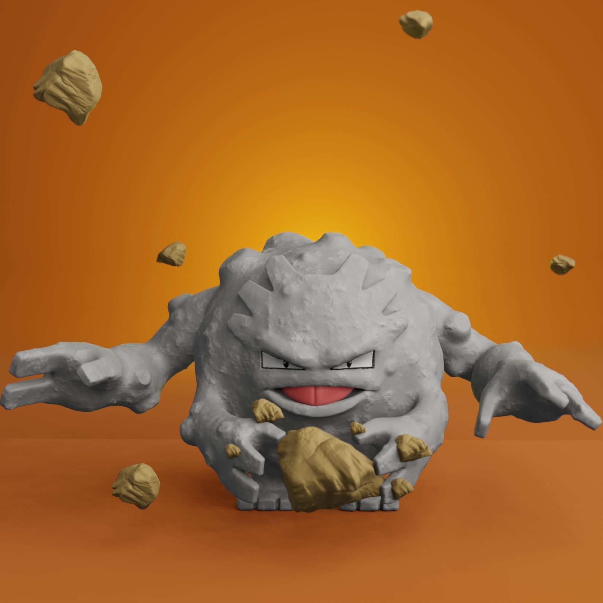 pokemon geodude evolution pack 3D print model_28