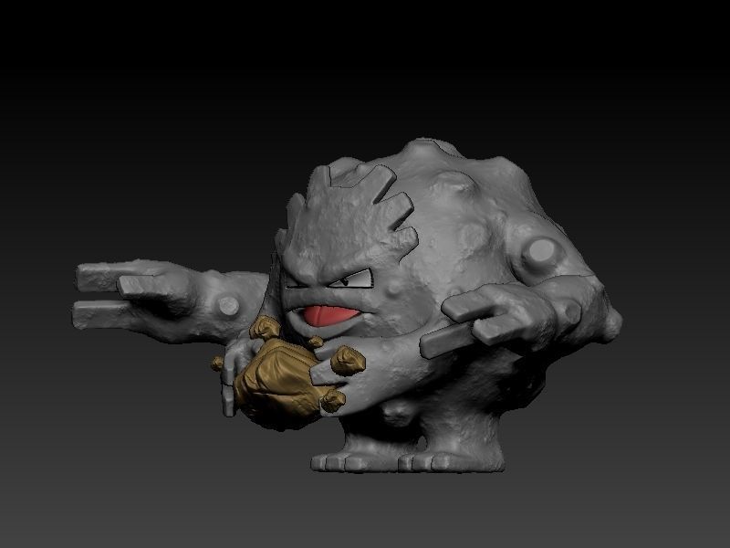 pokemon geodude evolution pack 3D print model_15