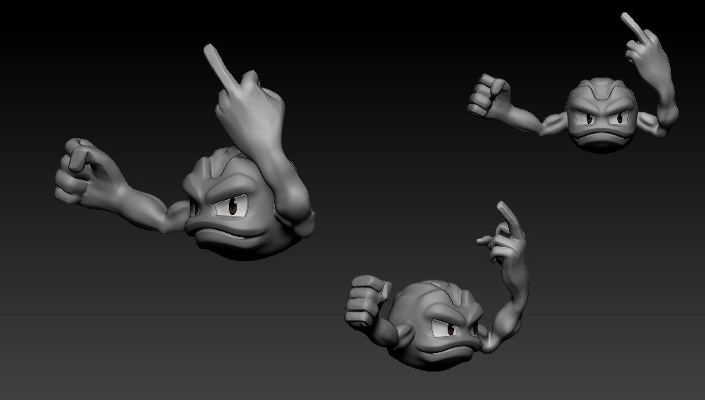 pokemon geodude evolution pack 3D print model_9