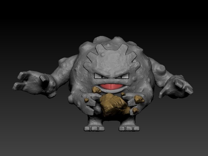 pokemon geodude evolution pack 3D print model_12