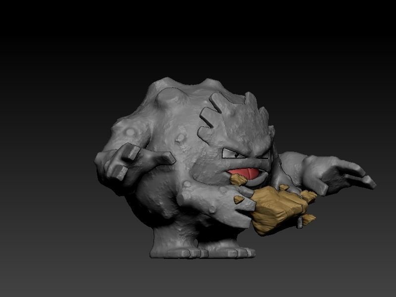pokemon geodude evolution pack 3D print model_10