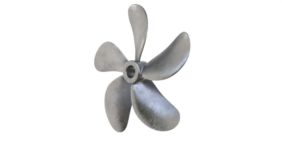 Marine propeller 01 3D model_1