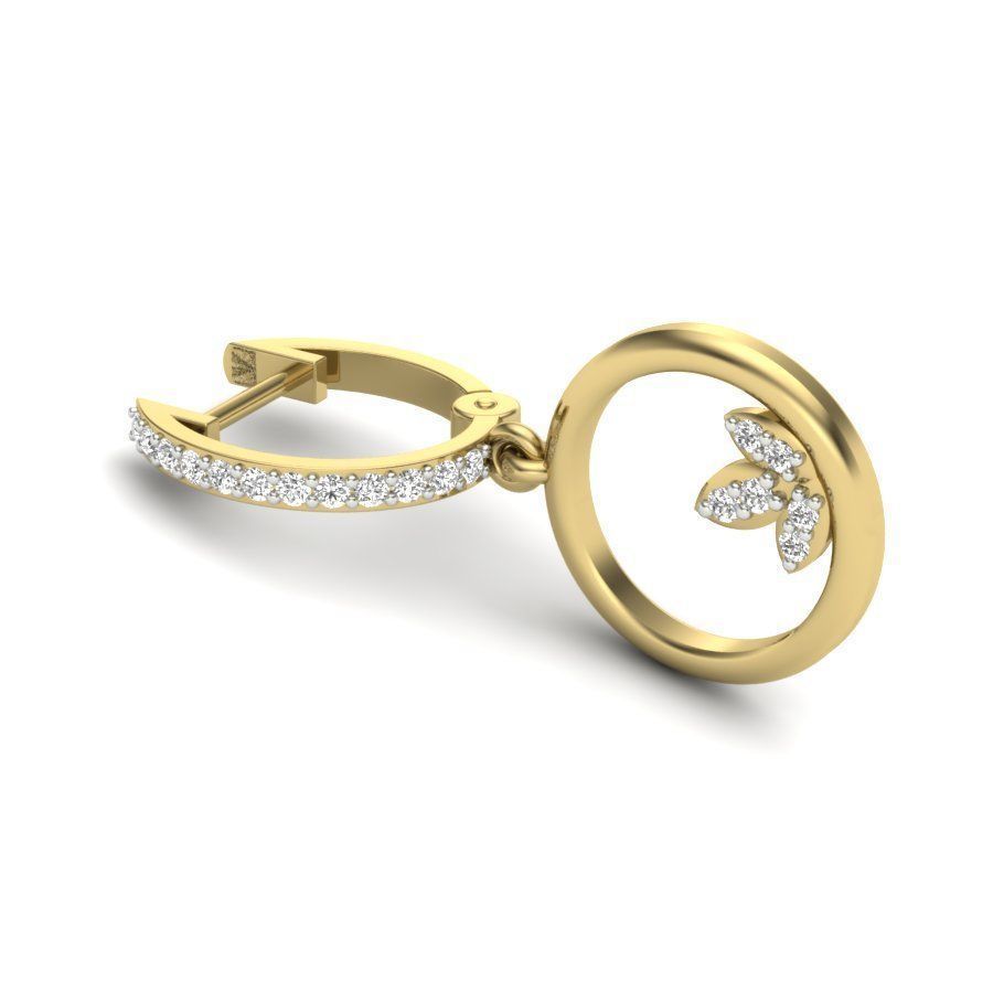 earring bvlgari 3D print model_6