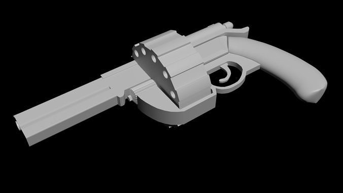 the needer revolver 3D print model