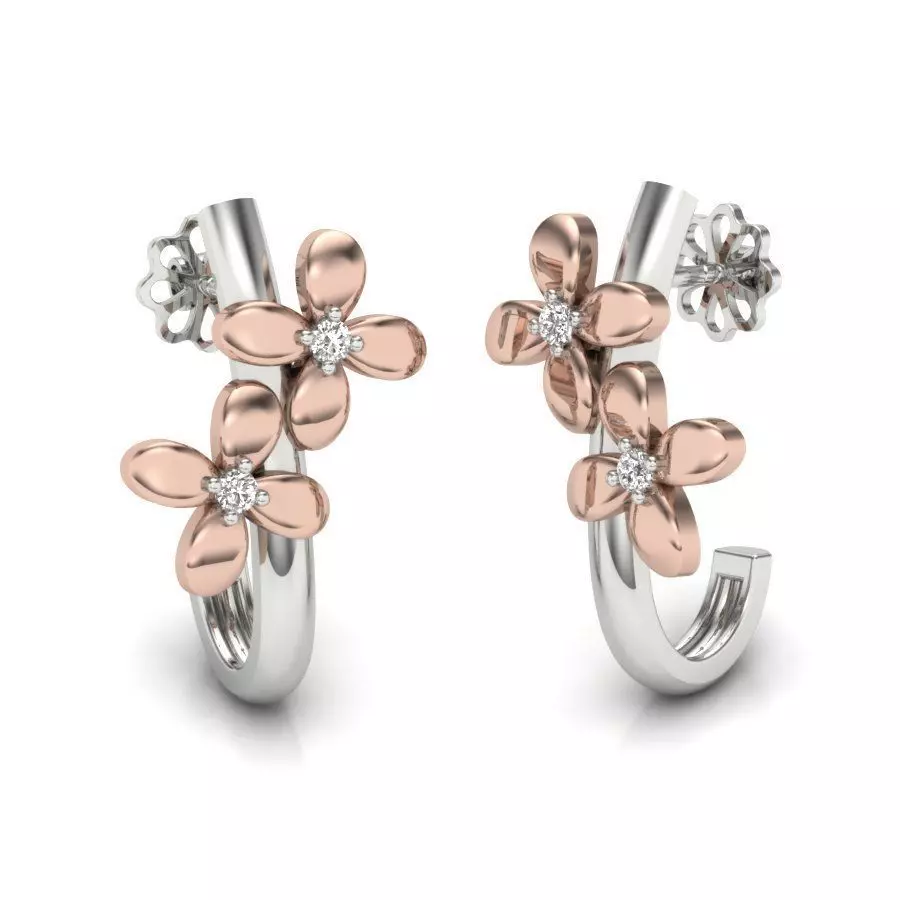 Set ring earring and pendant 3D print model_0