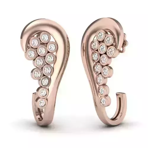 Cabochon Earrings 3D print model