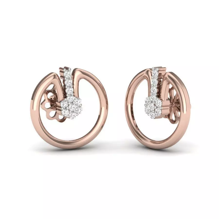 Women Earrings  3D print model_0