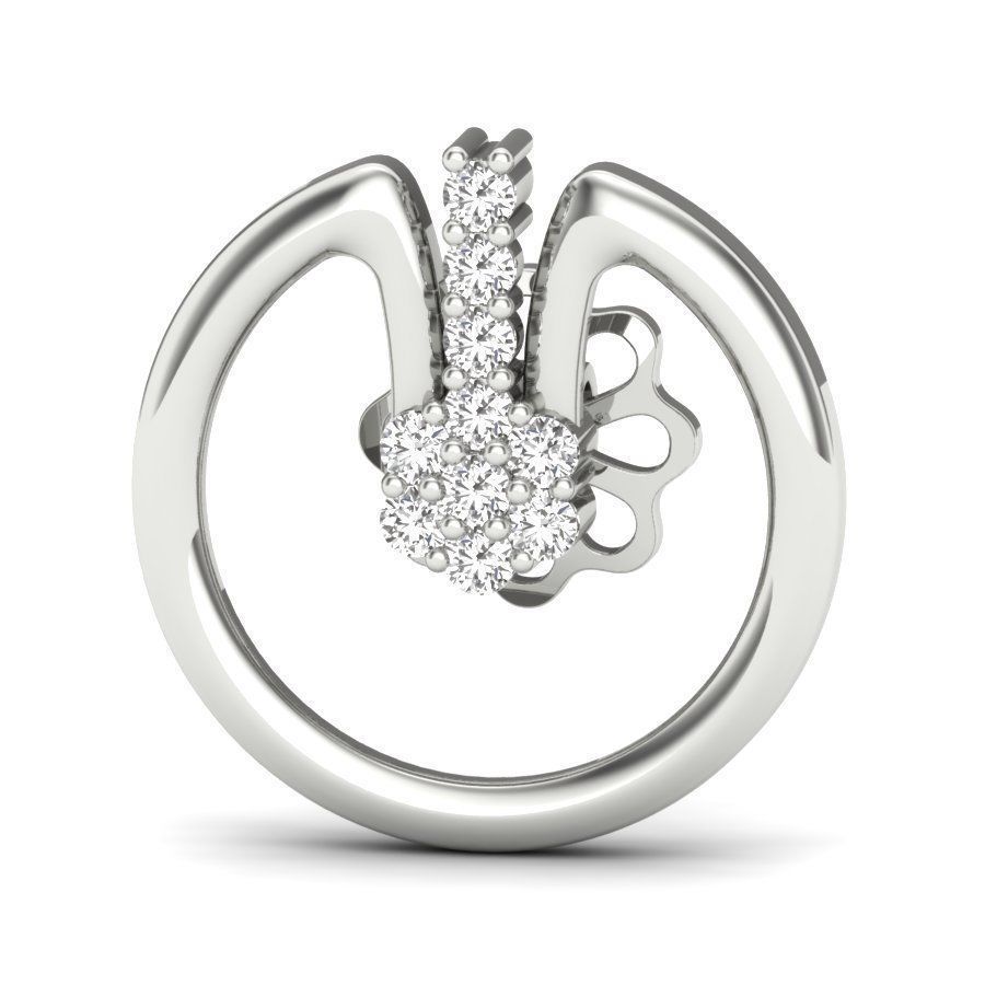 Women Earrings  3D print model_1