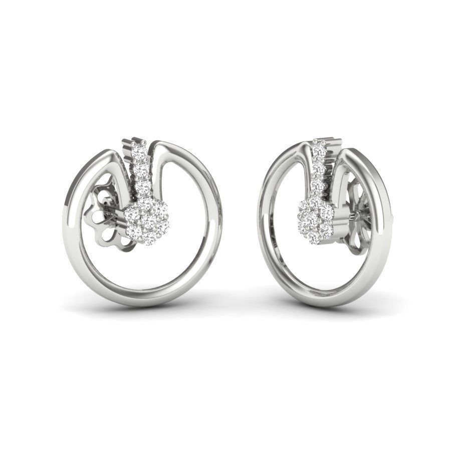 Women Earrings  3D print model_6