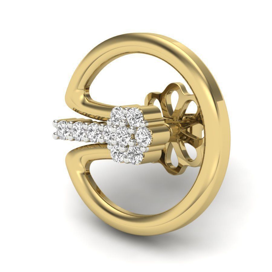 Women Earrings  3D print model_12