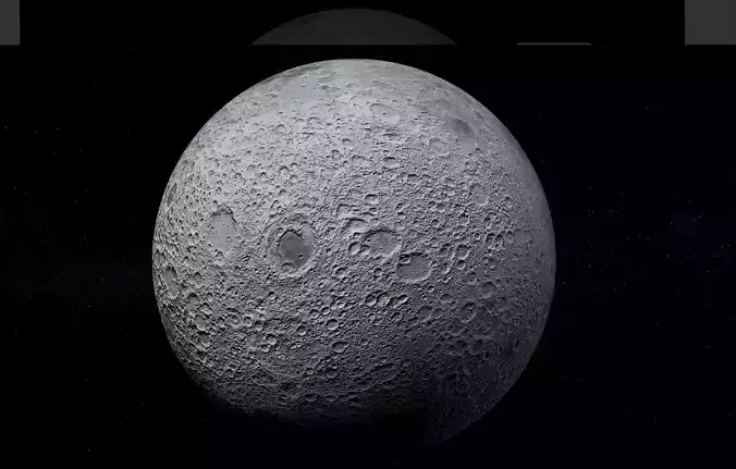 Photorealistic 3D Moon 3D model