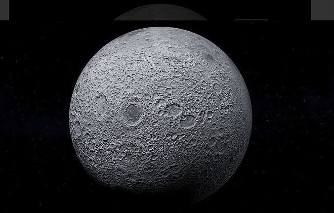 Photorealistic 3D Moon 3D model