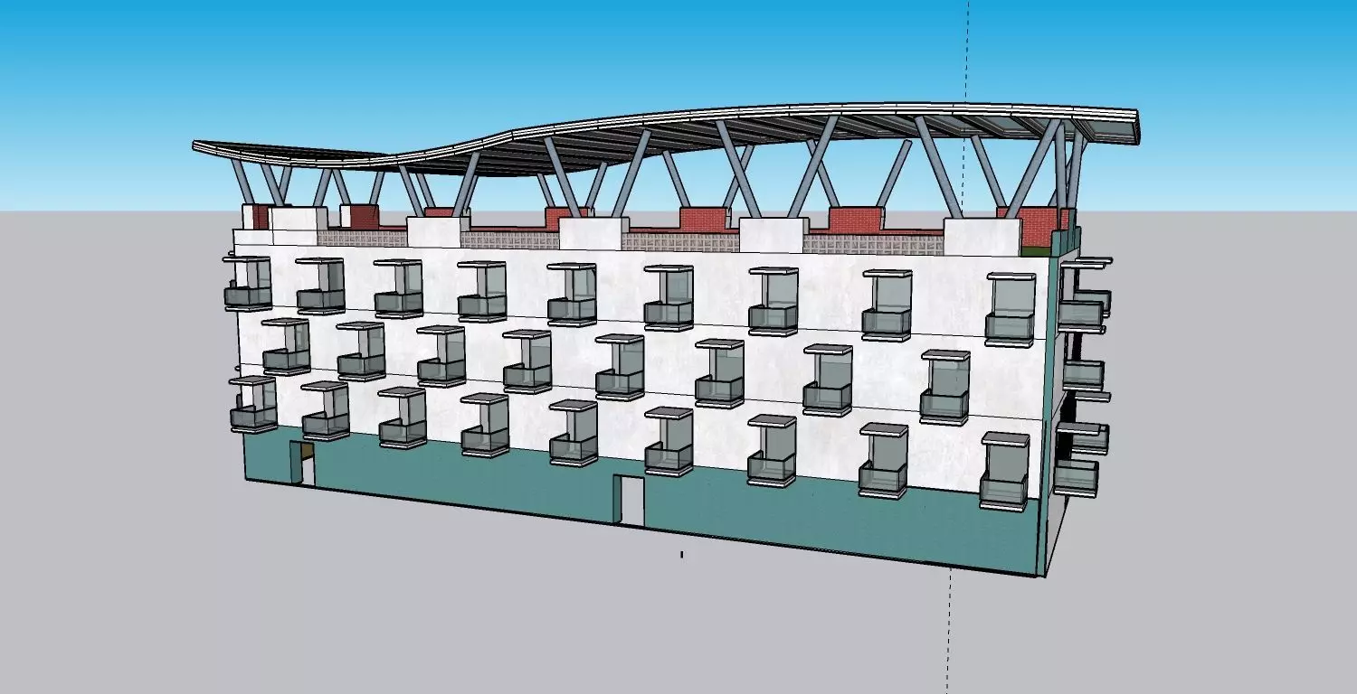 dormitory university 3D model