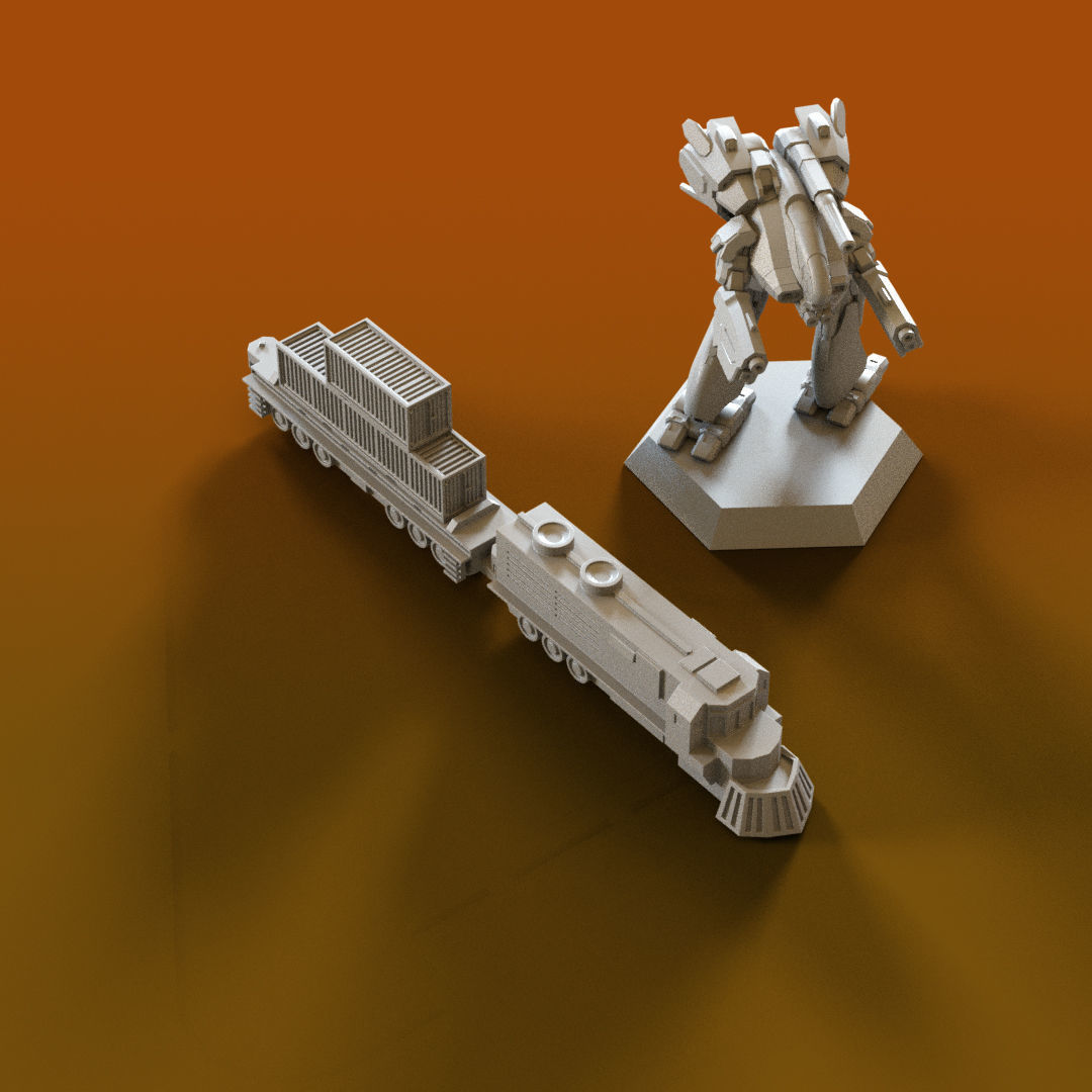 Futuristic Urban 6mm Scale 3D Printable Assets 3D print model_11