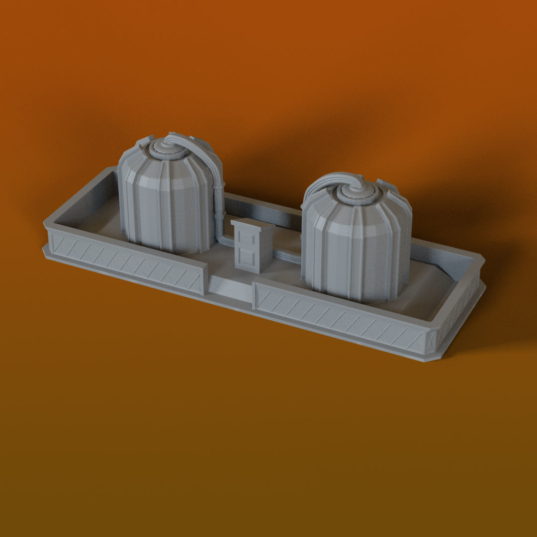 Futuristic Urban 6mm Scale 3D Printable Assets 3D print model_9