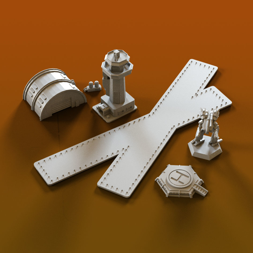 Futuristic Urban 6mm Scale 3D Printable Assets 3D print model_7