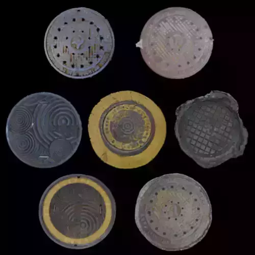 Korean style 7 manhole set