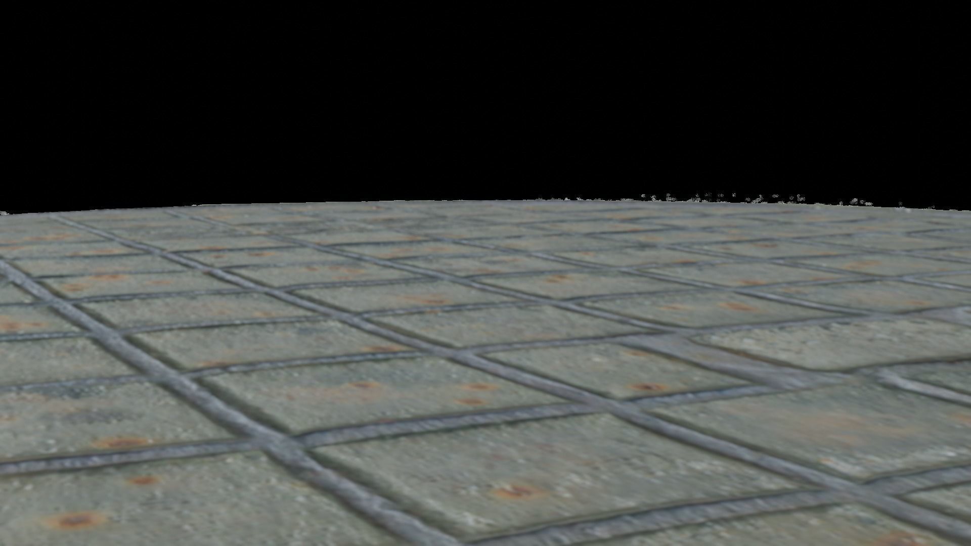 Korean style 7 manhole set 3D model_6