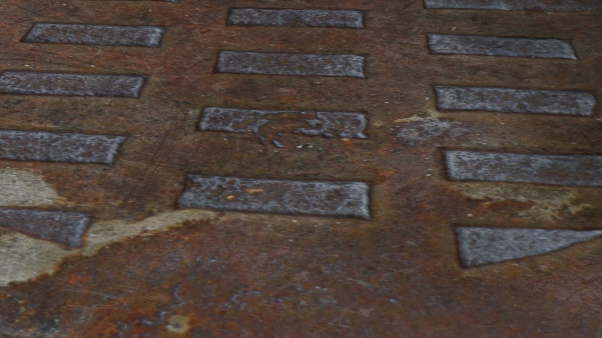 Korean style 7 manhole set 3D model_5