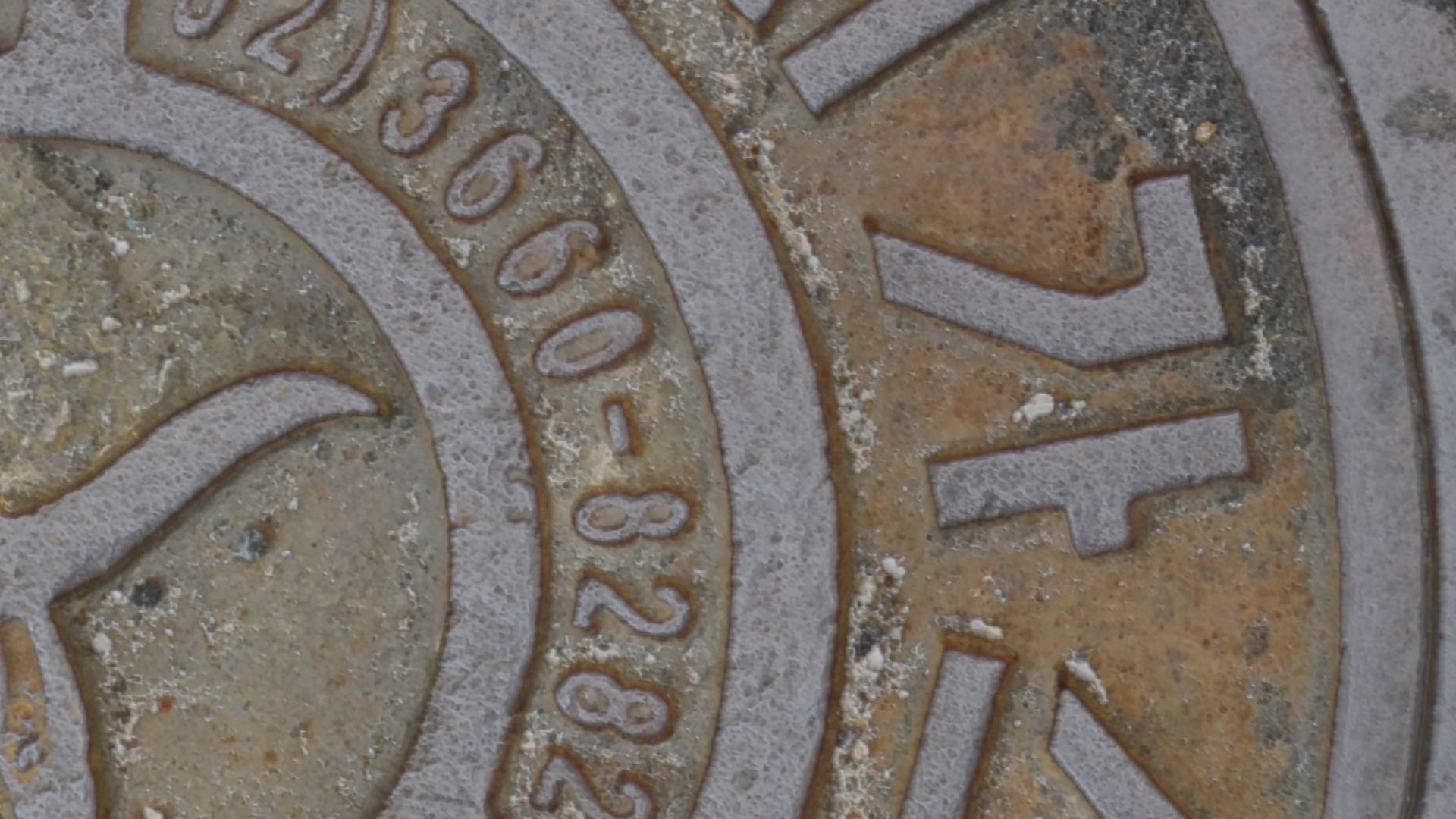 Korean style 7 manhole set 3D model_7