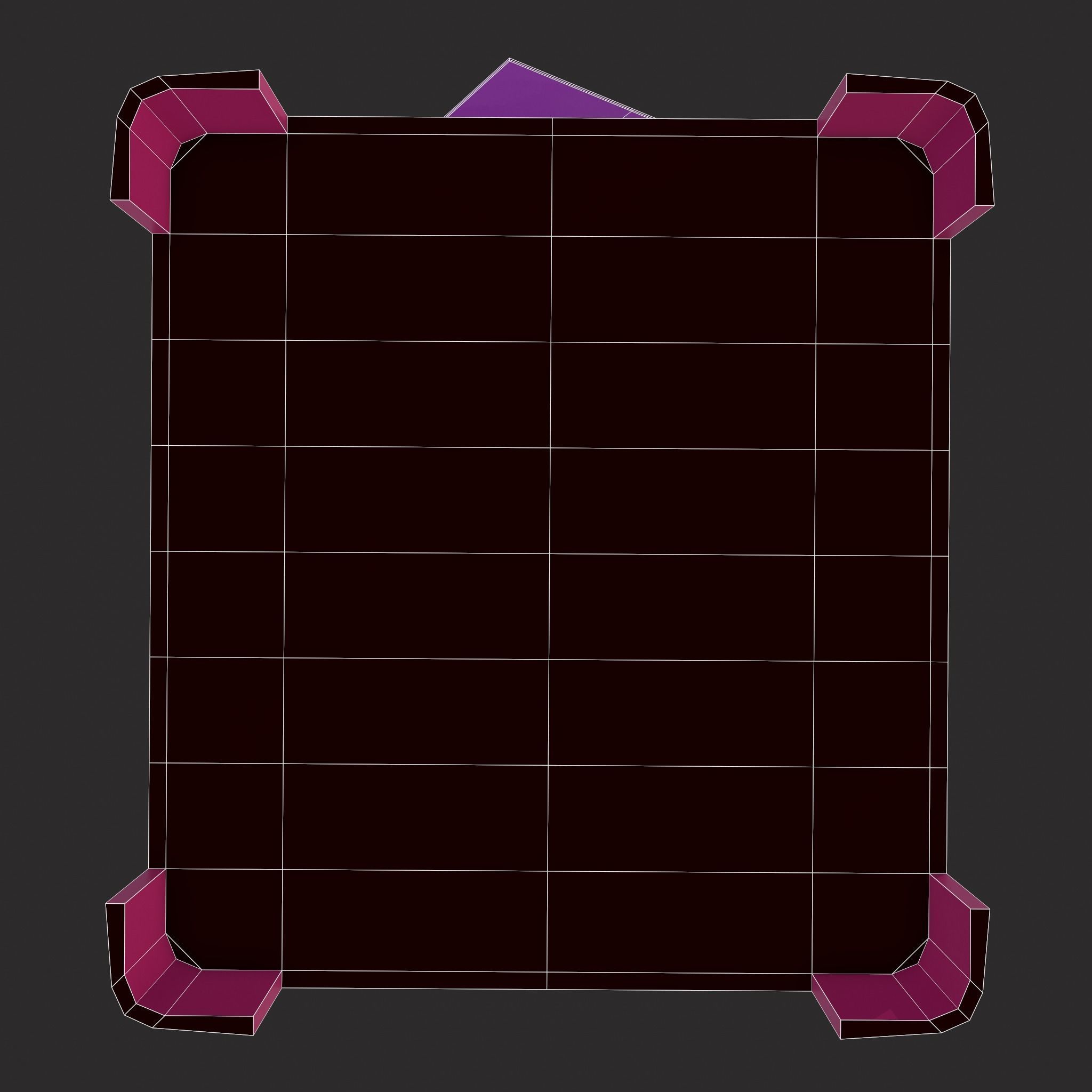 Valentines Day Small Mailbox Low-poly 3D model_20