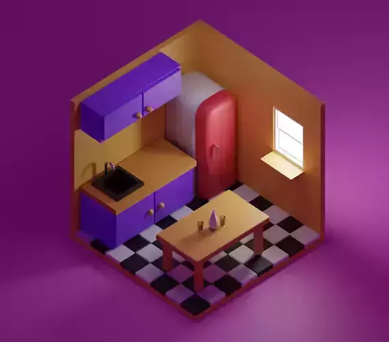isometric kitchen