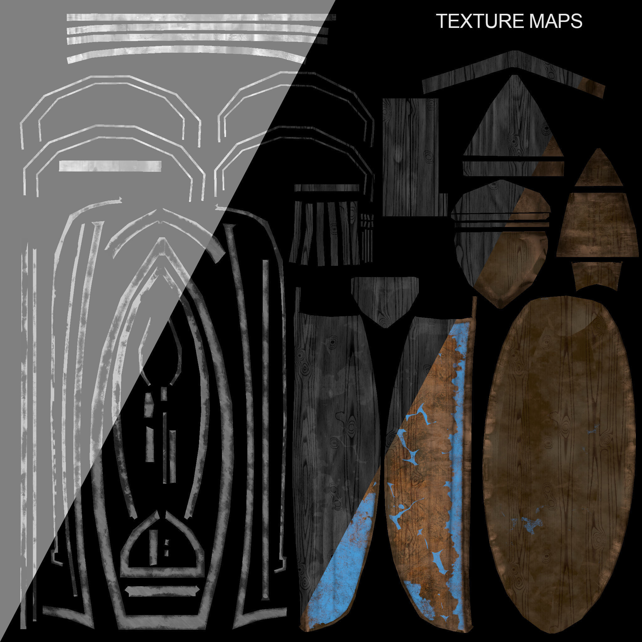 Wood Boat - 3D Model 3D model_3