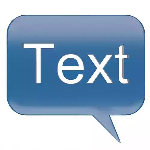 Blue Speech Bubble Message