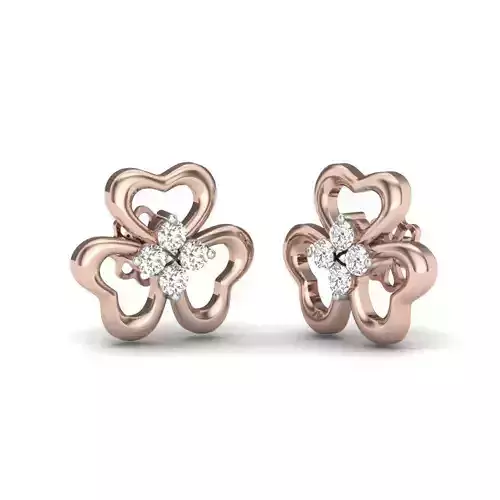 Classic Leaves Earring 3D print model