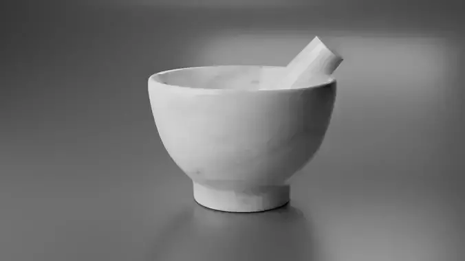 Marble mortar - Mortero de Marmol