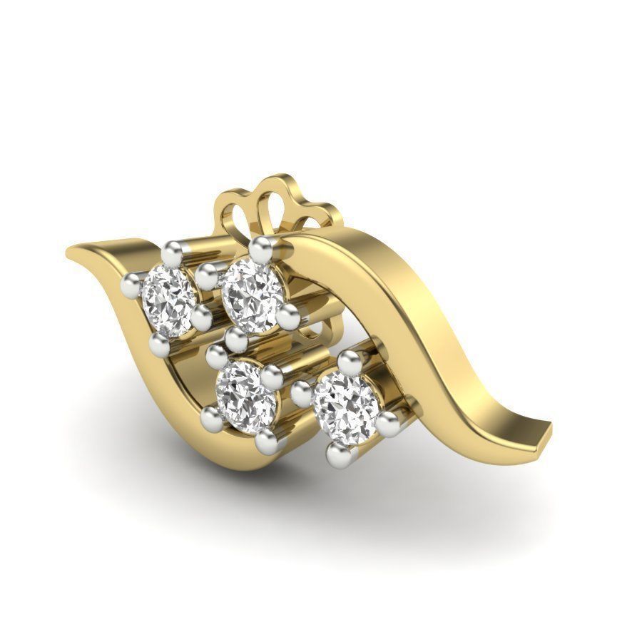 Round Lattice Drop Earring 3D print model_6