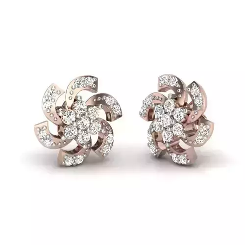 MICROSETTING DIAMOND EARRINGS 