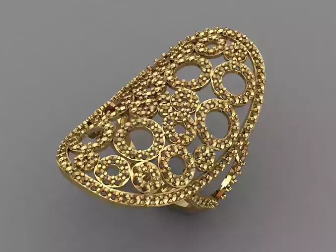 Vintage Womens Diamond Ring Women Rings 3dmodels 3D print model