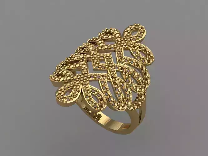 Vintage Womens Diamond Ring Women Rings 3dmodels 3D print model