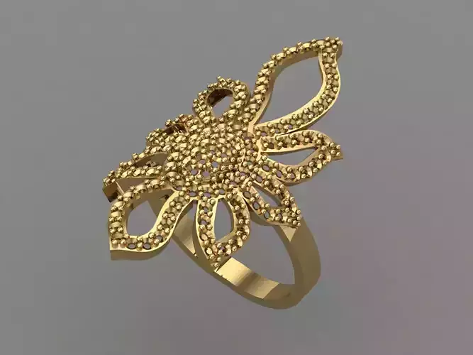 Vintage Womens Diamond Ring Women Rings 3dmodels 3D print model