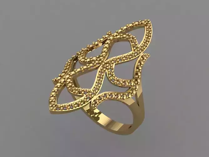 Vintage Womens Diamond Ring Women Rings 3dmodels 3D print model