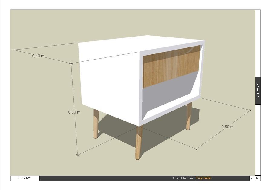 Tiny Table 3D print model_2