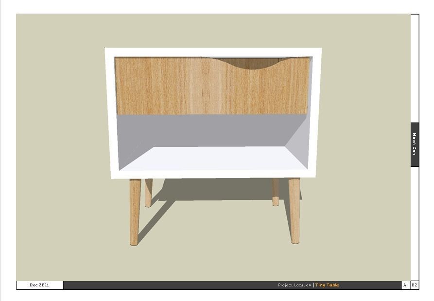 Tiny Table 3D print model_1